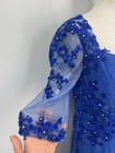 Jj s House Blue Sweetheart Long Lace Chiffon Mother Of Bride Dress Sz 14 217302