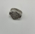 Harley-davidson Motorcycles Logo Silver Tone Ring Jewelry Accessory