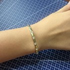  gold And  diamond  bangle Bracelet  luxury  jewelry