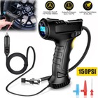 Car Air Tire Pump Inflator Compressor Digital Electric Auto Portable 150psi 12v