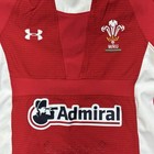 Wrexham Wales Admiral Rugby Jersey Youth Medium Red Under Armour Braint Fitted M