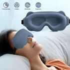 3d Silk Eye Mask Sleeping Padded Shade Cover Travel Rest Relax Blindfold Soft Us
