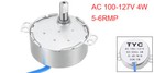 Synchronous Motor Ac 100-127v 5-6rmp 50-60hz 4w Double Flat Shaft Cw ccw