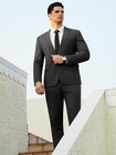 Ween Charm Men s Suits Slim Fit 2 Piece One Button Blazer Jacket Wedding Prom Tu