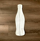 Vintage Coca Cola Metal Bottle Sign 21 x 6 5  