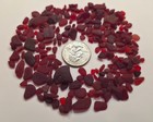 Genuine Surf Tumbled Sea Glass From Puerto Rico   1 2 Oz  Rare Ruby Red  1