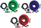 Oversized 1 0 Ga Ofc Awg Amp Kit Twisted Rca Blue Black Sky High Car Audio Compl