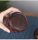 Red Ebony Carved Ornaments Pedestal Hollow Decoration Flower Pot Bonsai Base