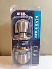 Steel Pro Brushed Nickel Bed   Bath Door Knob Trx210b Steel Pro Trx210b
