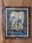 Vintage 1982 Sue Dawe First Look Unicorn Lacquered Wood Wall Plaque Wall Decor
