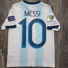 2019 Adidas Argentina Home Soccer Jersey Lionel Messi Kids S Copa America Brazil