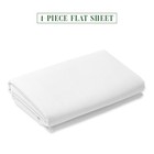 Guest Room Essentials Flat Sheet King Size White Wrinkle Free Hotel Quality