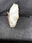 Antique Parasol Folding Carriage Small Metal Ribs Replaced Top 19thc 