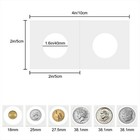 100pcs Coin Flips For Morgan Peace Silver Dollar  40mm Cardboard Holder 2x2 Inch