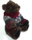 Teddy Bear Plush Stuffed Animal Bears Boyds Collection 1993 Red Knit Sweater P2