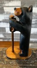 Big Sky Bear Jeff Fleming Montana Carvers 21 5    Solid Pine Wood Cabin Decor Usa