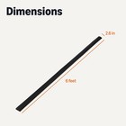 Amazon Basics 6ft Black Floor Cord Cover 2 6in Dia Cable Protector Durable