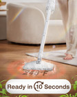 Labigo 10-in-1 Steam Mop With Detachable Handheld Steamer  350ml Clean White