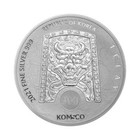 2021 South Korea Zi sin Taurus 1 Oz  999 Fine Silver Medal Bu