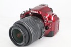 Nikon D5200 Digital Slr Camera   18-55mm G Vr Dx Af-s Lens  red  Tn1958