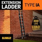 16 Ft  Fiberglass Extension Ladder Type 1a - 300 Lbs 