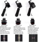 6-pack 2 large  2 medium  2 small  Universal Zipper Repairtool Adjustable Zipper