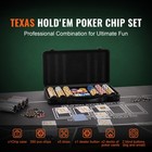 300-piece Poker Chip Set With Case Texas Holdem Cards 14g Casino Chips