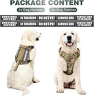 Reflective Tactical Dog Harness No-pull Vest  Handle  Molle System   10 Patches
