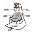 Graco Duetsoothe 2 In 1 Portable Baby Swing   Baby Rocker  Multi Direction  Vibr