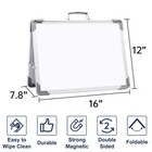 Small Dry Erase White Board - 12  X 16  Mini Easel Desktop Double Sided White   