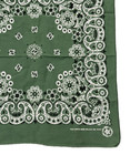 Green Floral Paisley 100  Cotton Made In Usa Rn-15187 Bandana 18  X 20 