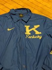 Kentucky Wildcats Uk Nike Coach   s Jacket Long Sleeve Full Snap Windbreaker Sz L