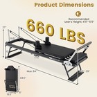 Foldable Pilates Reformer Machine For Home Gym pilates Equipment W  Jump Board