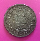 Peru 1828 Jm-lima 8 Reales Large Standing Amazonian Liberty Nice Toned Au 