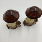 Vintage 1950 s Pottery Mushroom Salt   Pepper Mid Century Made In Japan