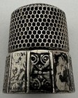 Antique Victorian Simons Brothers 10-sided Sterling Silver Thimble Size 10