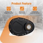 Timing Chain Cover Kit For Chevy Sbc 283 305 327 350 400 V8 1958-86 Black Steel