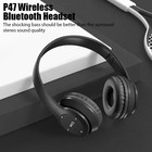 Portable Fm Radio Wireless Headphones Headset Stereo Foldable Receivers Over-ear