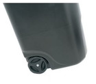 Rubbermaid 50 Gal Roughneck Wheeled Plastic Garage Trash Can  Black