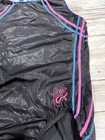 Gk Elite Girls As Adult Small Black Foil Shawn J Leotard Strappy Back