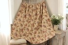 Antique Fabric French Upholstery Weight Floral Curtain Cretonne Material 66x56in
