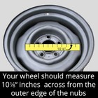 10-1 8 Chrome Baby Moons Moon Center Hubcaps Steel Wheel Cover Hot Rod Smoothie