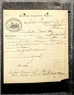 Lot Of 2 Antique 1865 Railroad Receipt   1899 Steam Boiler Inspection Report