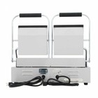 Double Commercial Panini sandwich Press W  Grooved Surface - 120v Grill