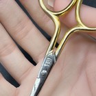 Vintage Wasa Solingen Small Embroidery Scissors - Gold Tone - Germany - 3 5   