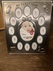  Baby   s My First Year Picture Frame  Monthly Milestone Photo Silver Frame