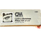 Diy Santa Pillow Latch Hook Kit 15    X 15    1980 Christmas Gift Craft Granny Hobby
