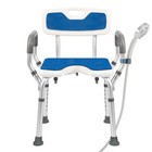 Heavy Duty Shower Chair With Arms   Back  330lbs Capacity  Tool-free Assembly  C