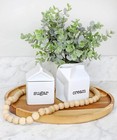Milk Carton Sugar And Creamer Set  Milk Carton Shaped- Darware