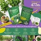 25 Culinary Herb Seeds Variety Pack - 13 055  Non-gmo Heirloom Green  Violet 